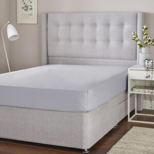 Silentnight Cotton Rich Fitted Sheet - Light Grey