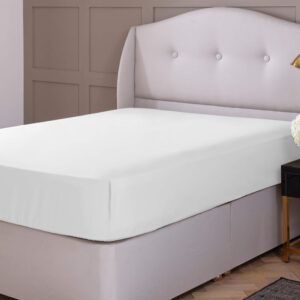 Silentnight Pure Cotton Extra Deep Fitted Sheet - White