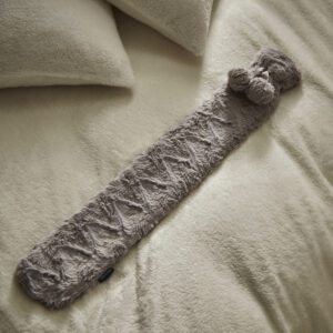 Silentnight Serenity | Extra Long Hot Water Bottle - Faux Fur Grey