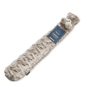 Silentnight Serenity | Extra Long Hot Water Bottle - Faux Fur Snow Leopard