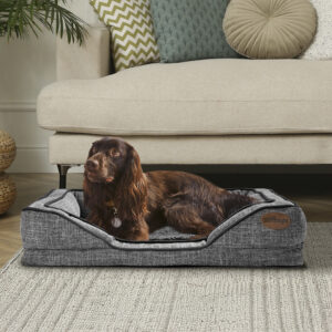 Silentnight Orthopaedic Pet Bed - Grey & Black