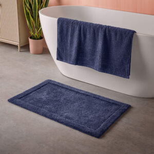 Cosmo Living Supersoft Bathmat - Navy