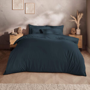 Silentnight Washed Cotton Rich Indigo Duvet Set