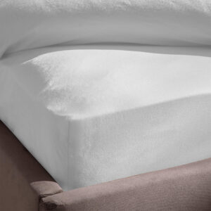 Silentnight Washed Cotton Rich Fitted Sheet - White