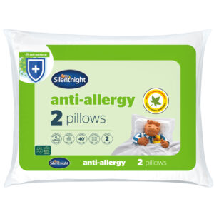 Silentnight Anti-Allergy Pillow – White, Pack of 2, Anti-Bacterial pillows-Pallet