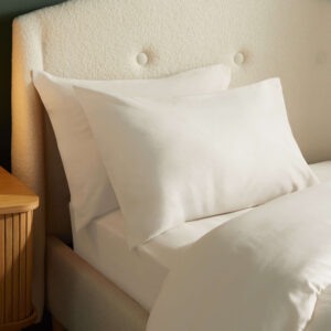 Silentnight Brushed Cotton Pillowcase Pair - Almond