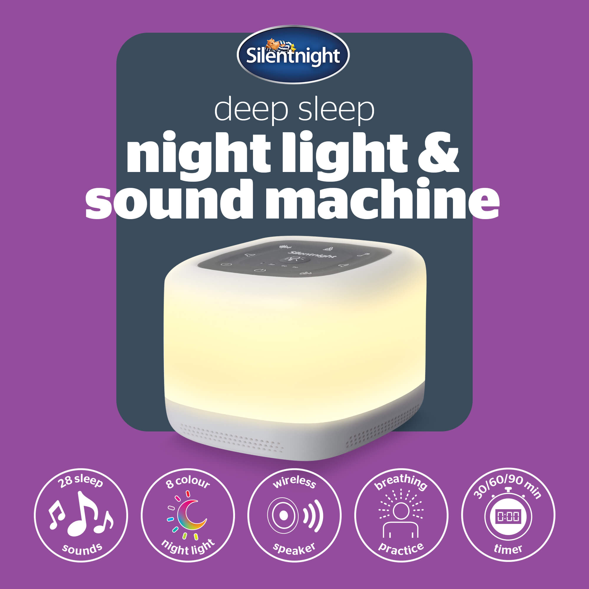 Silentnight Deep Sleep Night Light and Sound Machine | Trade E-Bedding