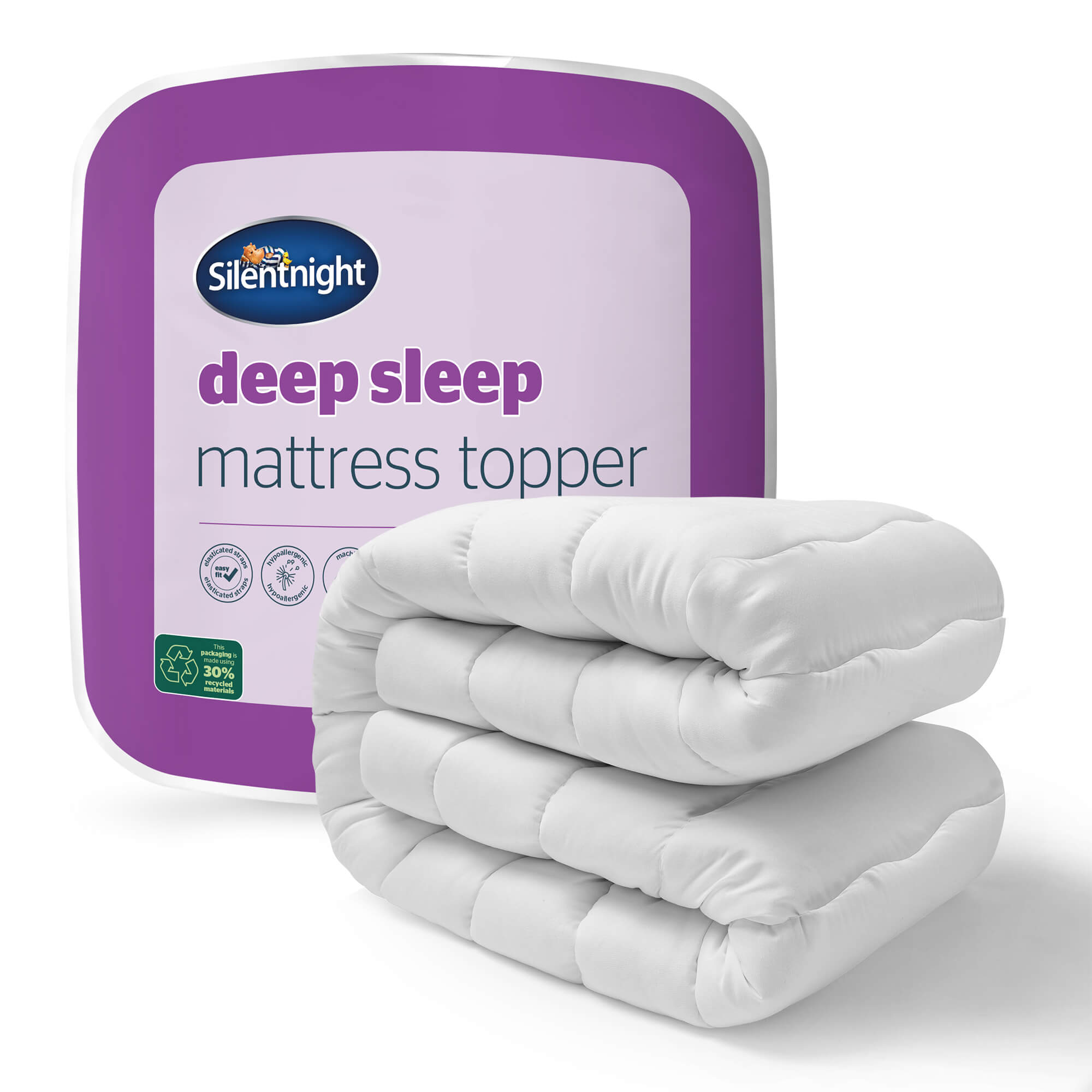 Silentnight Deep Sleep Wavy Stitch Topper – Single – Pallet