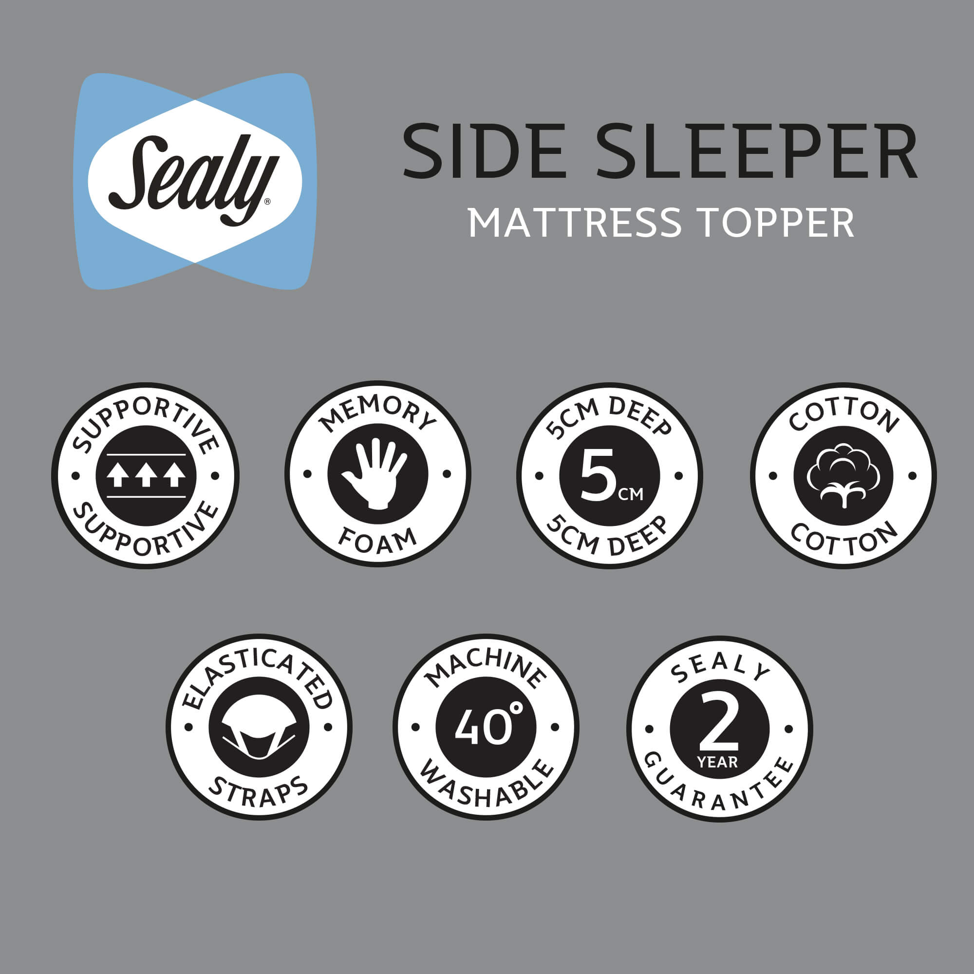 Sealy Side Sleeper Topper | Trade E-Bedding