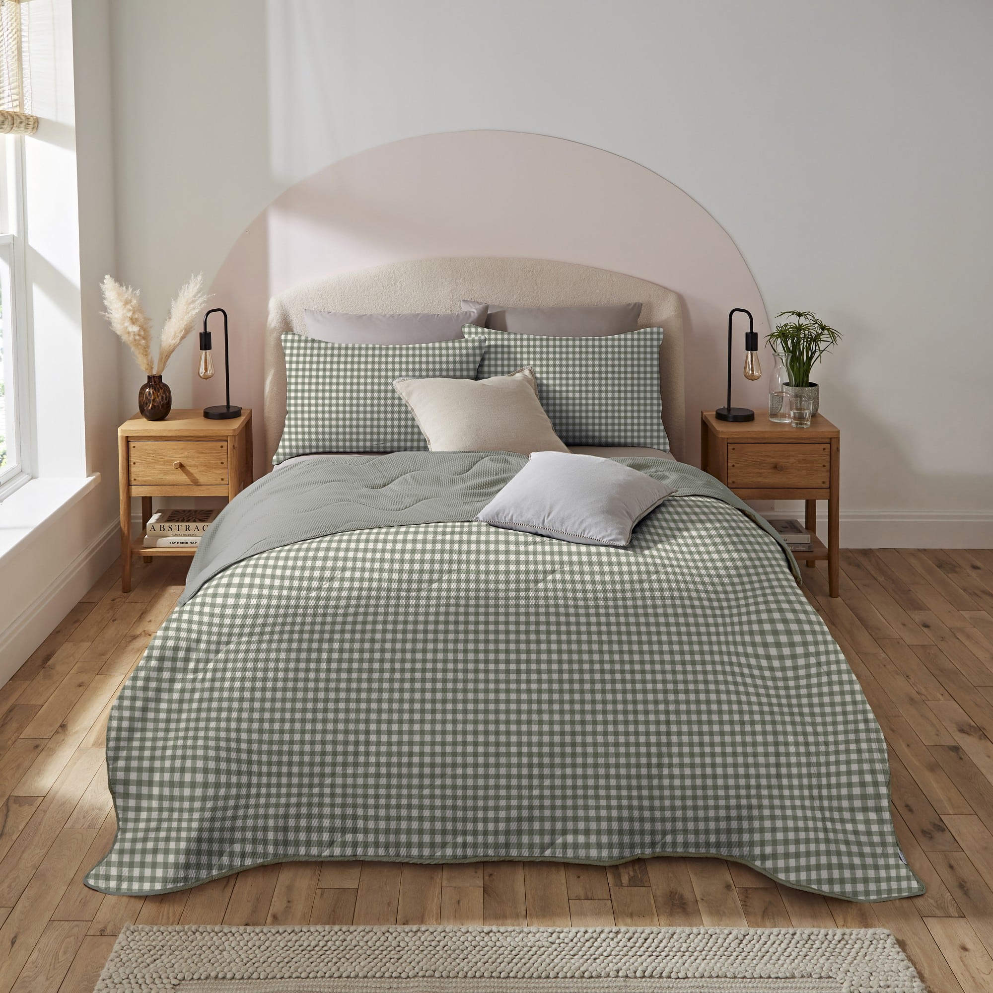 Summer Breeze 2.5 Tog Coverless (Sage Gingham) – Double – Pallet
