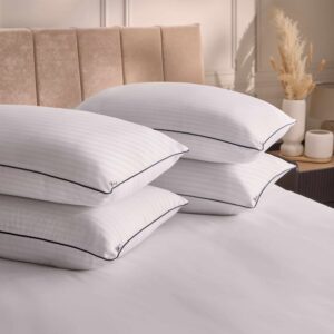 Silentnight Hotel Collection Piped Pillow - 4 Pack