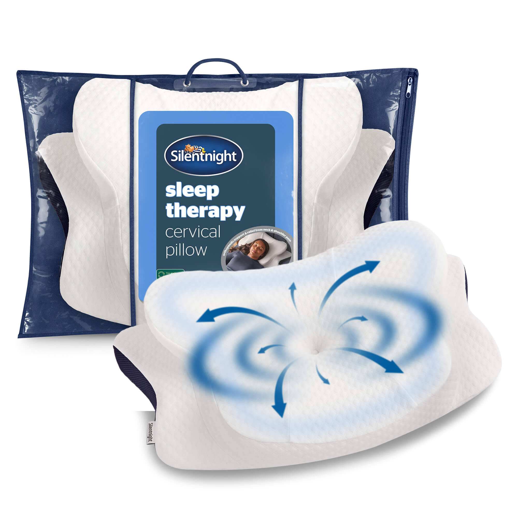 Silentnight Sleep Therapy Cervical Pillow – Pallet