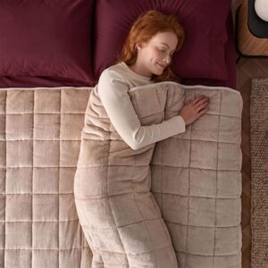 Silentnight Wellbeing Collection Weighted Blanket Adults 6.8 KG Natural Plush